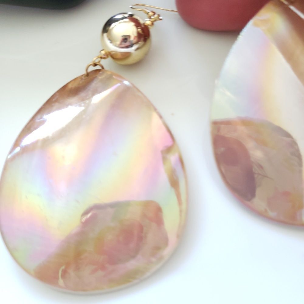Anthro Shell Drop Earrings - Picture 12 of 14